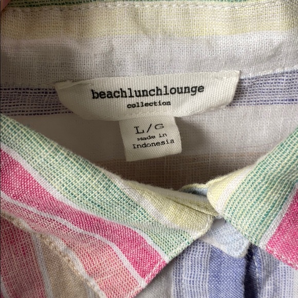 Multi-Colored Striped Button Up - Picture 3 of 3